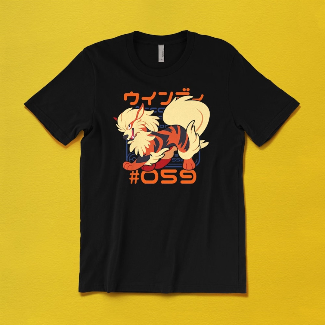 アーケードポケモン図鑑Tシャツ // ほのおタイプ // オリジナル151