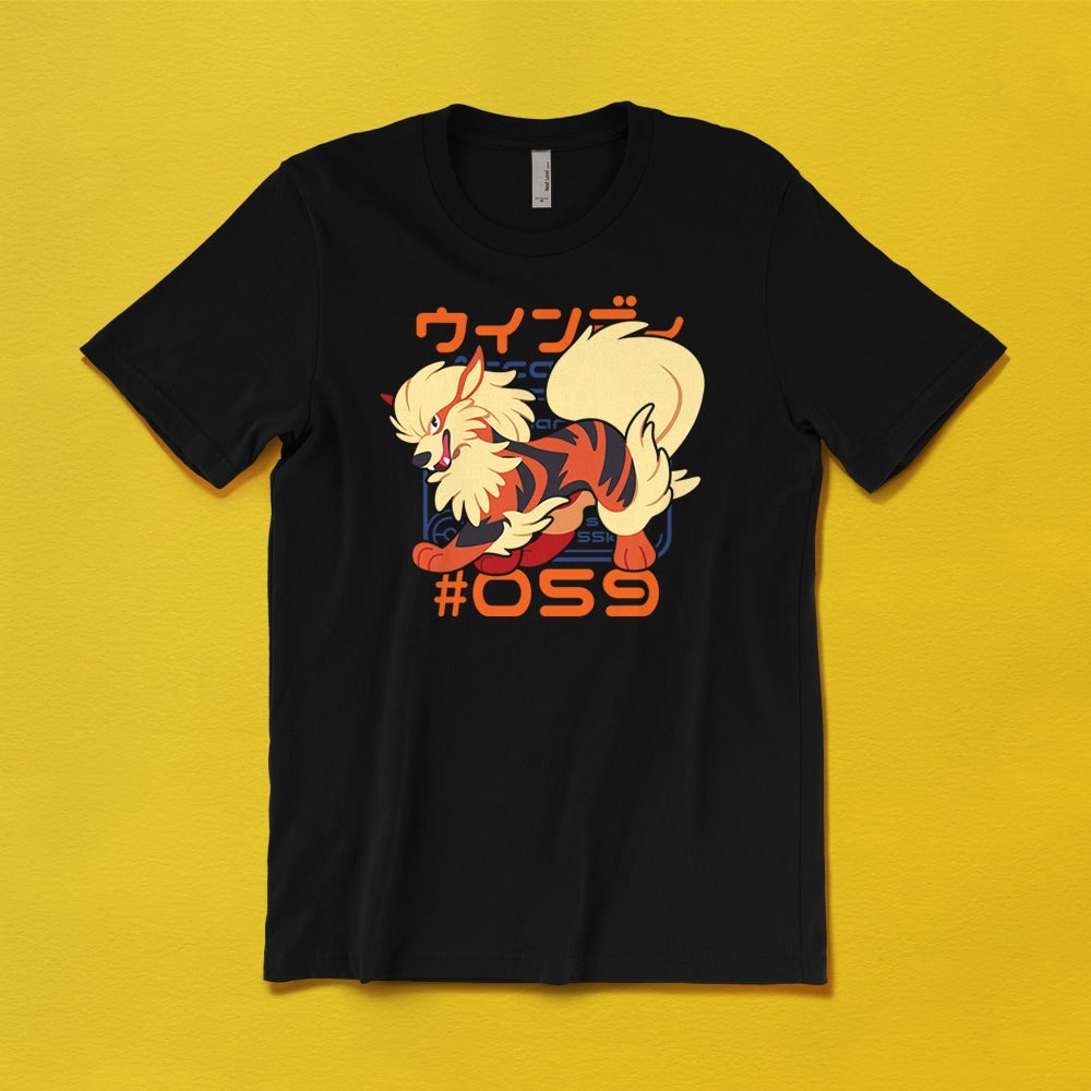 アーケードポケモン図鑑Tシャツ // ほのおタイプ // オリジナル151