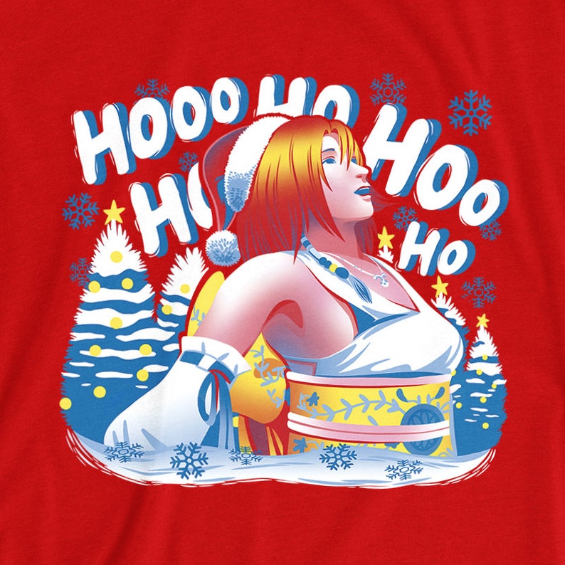 Tidus Laugh SWEATER 'Jolly Tidings' Yuna // Final Fantasy X FFX // Internet Meme // Funny // Ugly Sweater // Christmas Yuna