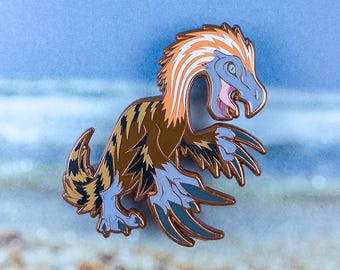 Therizinosaurus Enamel Pin // Jurassic Attack! Dinosaur Series