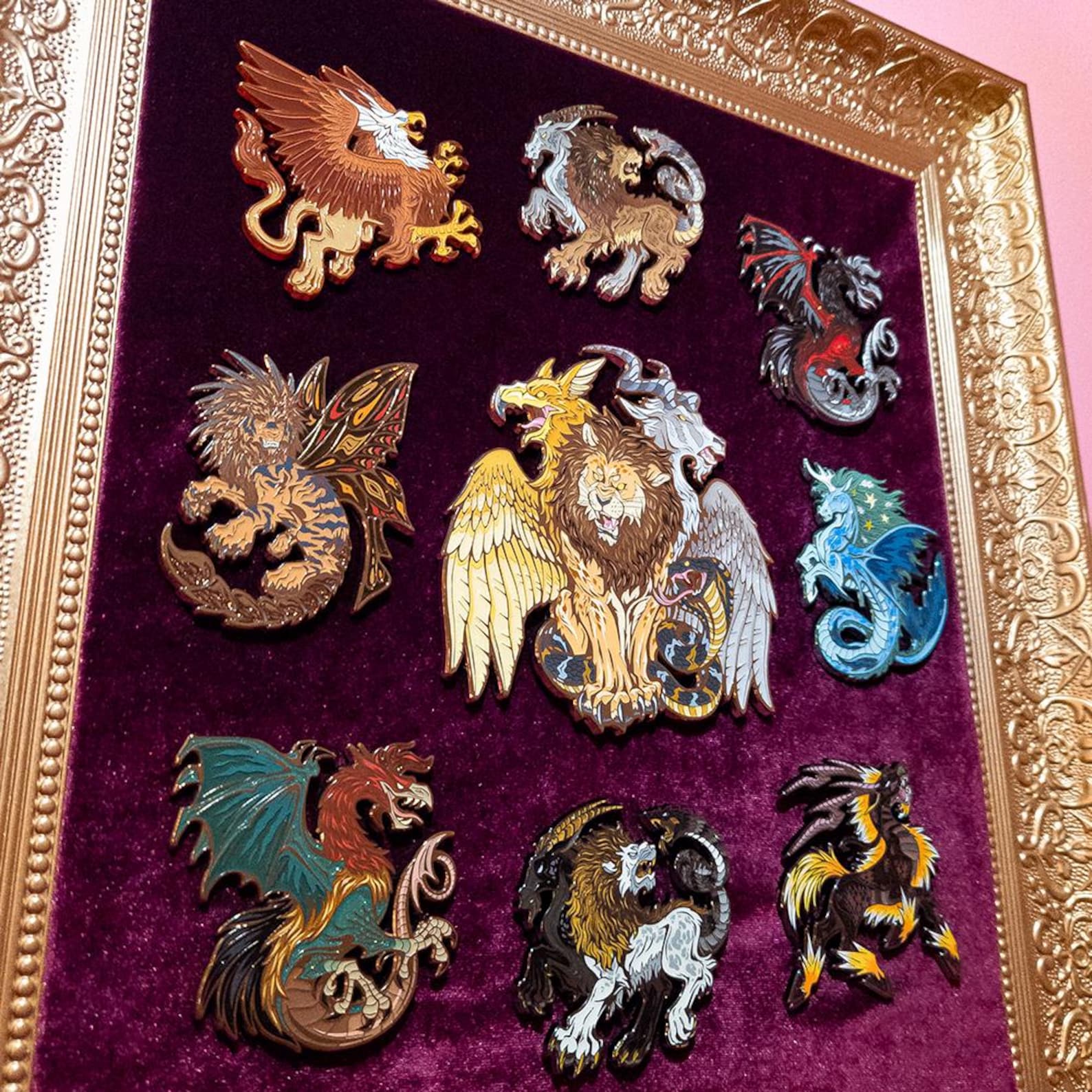 Hippocampus Enamel Pin 