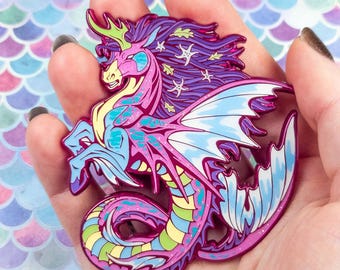 Hippocampus Enamel Pin "Fairy Tale" // Chimera ~ Mythical Creature