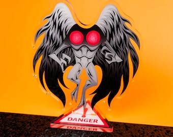 Gefahr! Mothman Cryptid Acryl-Aufsteller