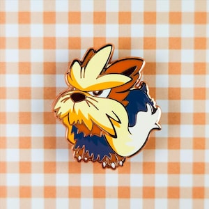 STOUTLAND Enamel Pin // + Shiny Version! // Big Head Fisheye Lens Style // GOOD DOG! Series