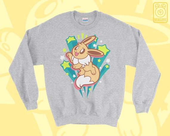 Lets Go Eevee Sweater Pokemon Lets Go Buddy Eeveelutions Cute Bright Colorful Pokemon Gifts