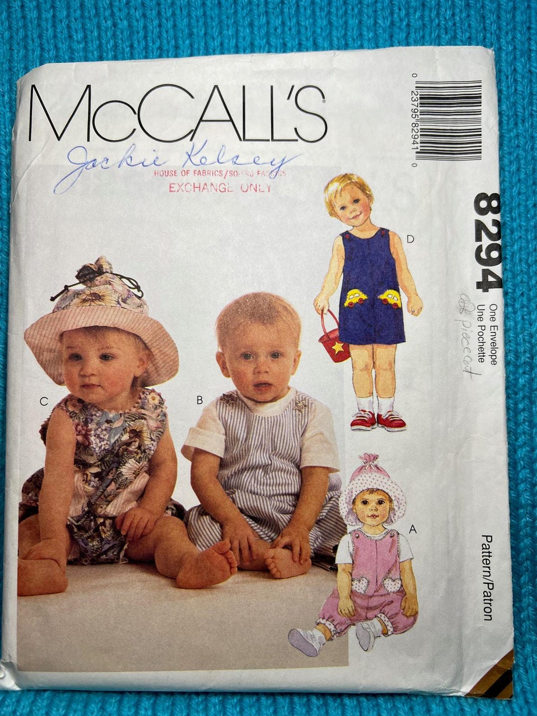 Mccalls 8294 Sewing Pattern Baby Romper With Snap Crotch - Etsy