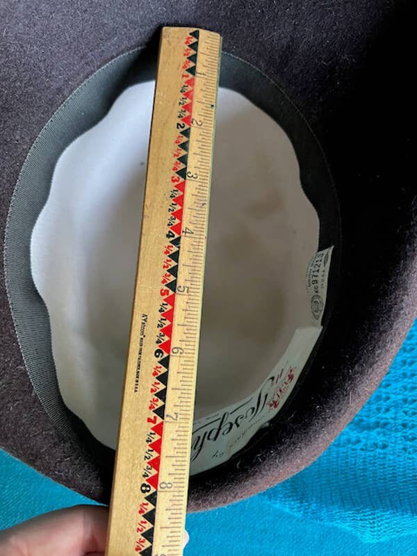 Originals by Mr Josephs Hat Felted Wool Wide Brim Feathered  display picture 3