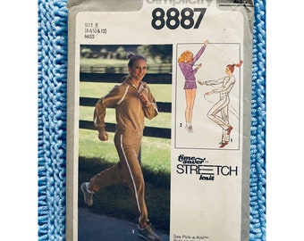 Simplicity 8887 80s track suit sz 8 10