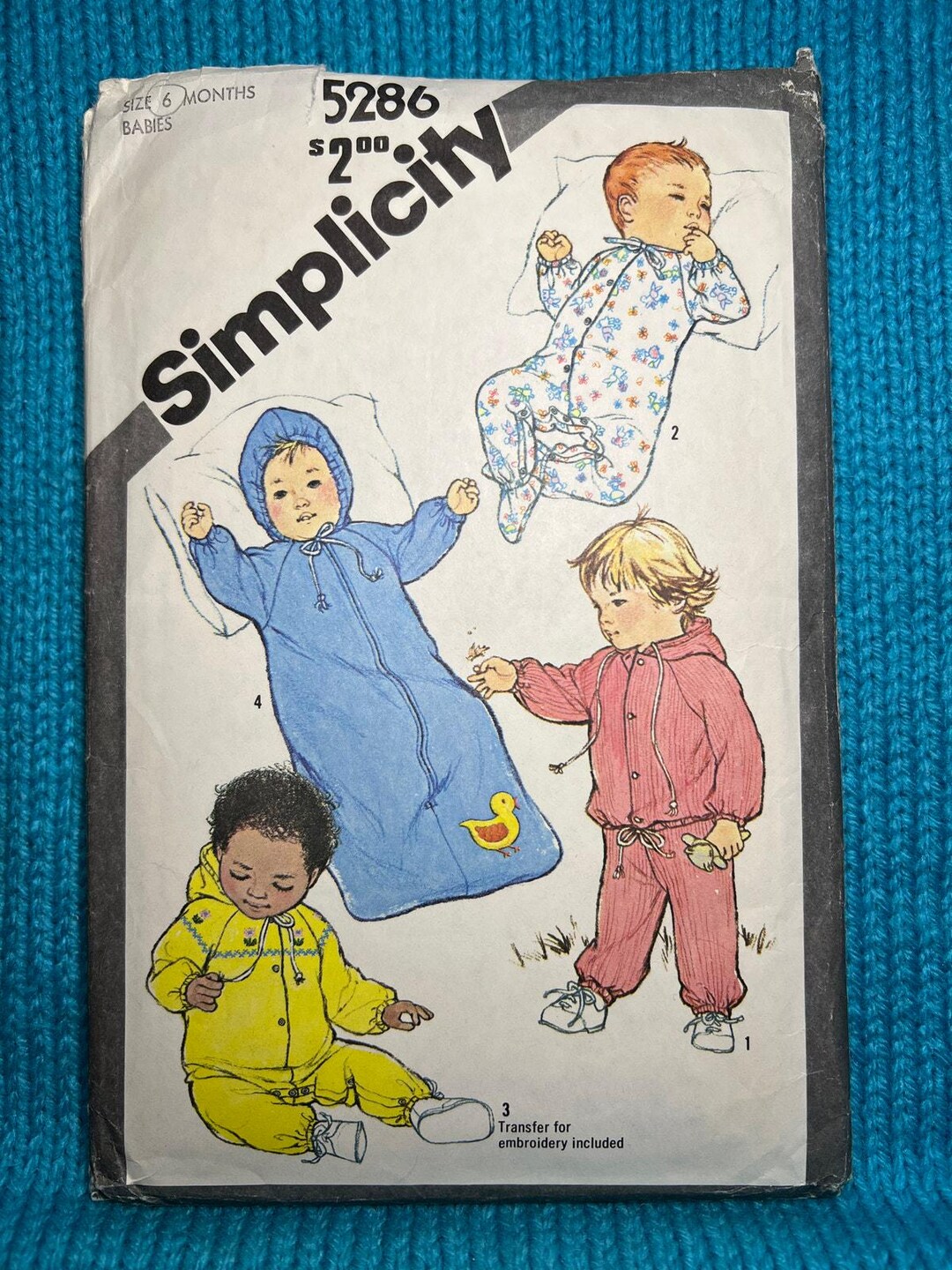 Simplicity Sewing Pattern 5286 Baby Blanket Sleeper Coverall Pants ...