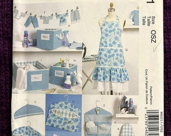 mcCalls 6051 Apron ironing board cover organizer bins clothes pin holder