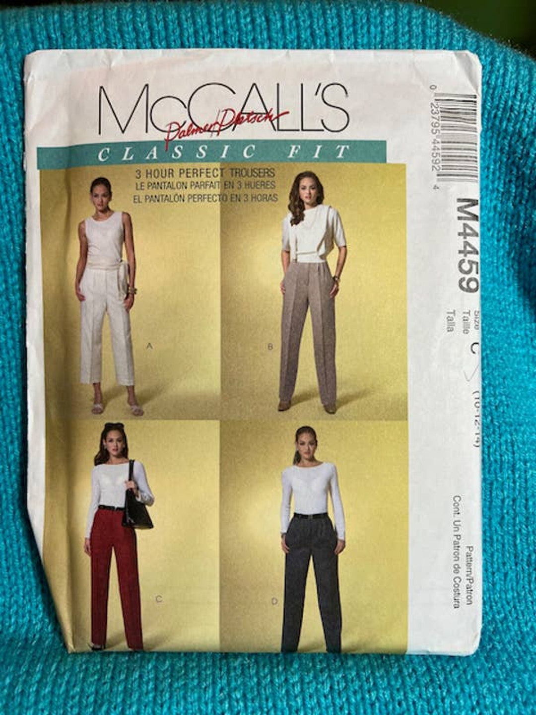 Mccalls 4459 Pants Pleat Front Dress Etsy