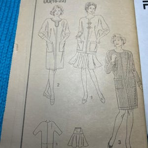 Reader Mail Symönster 5755 Kappa klänning Kjol med sänkt midja storlek 8-14