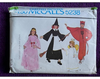 Patrón de costura McCalls 5238, disfraz infantil de princesa ángel bruja, talla L