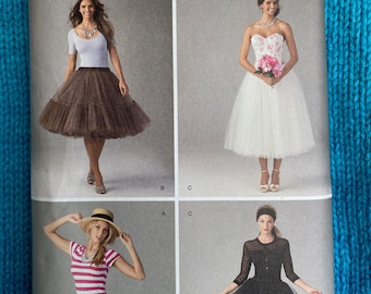 Simplicity 1427 Tulle circle skirt size 4 6 8 10 12
