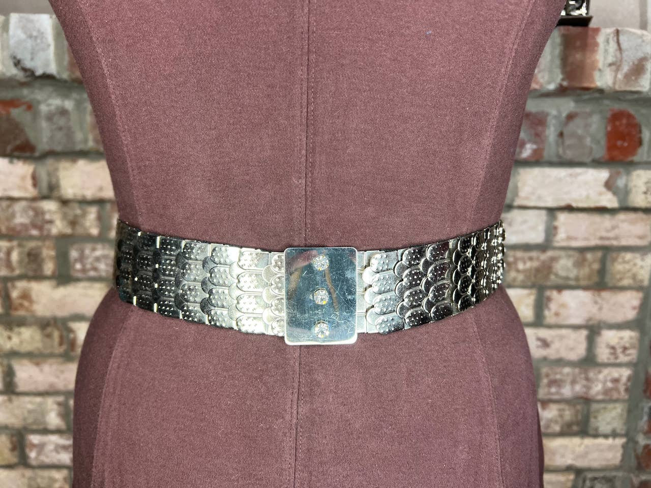 belt fish scale silver jeweled buckle elastic Belt Fish Scale Silver Jeweled Buckle Elastic - Etsy Australia main image 3