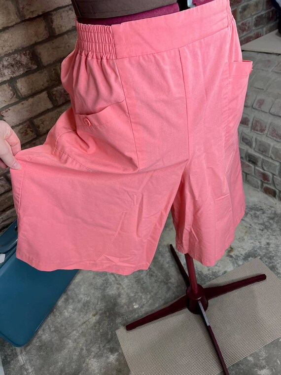 high waisted shorts bermuda pink 1980s Barbiecore - image 5