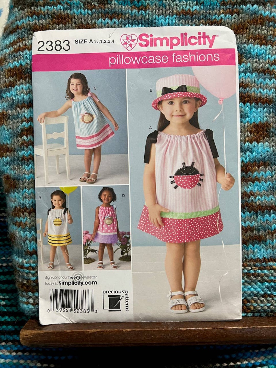 Simplicity 2383 Pattern Girls Pillowcase Dress Etsy