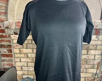 knit top boat neck half sleeve black