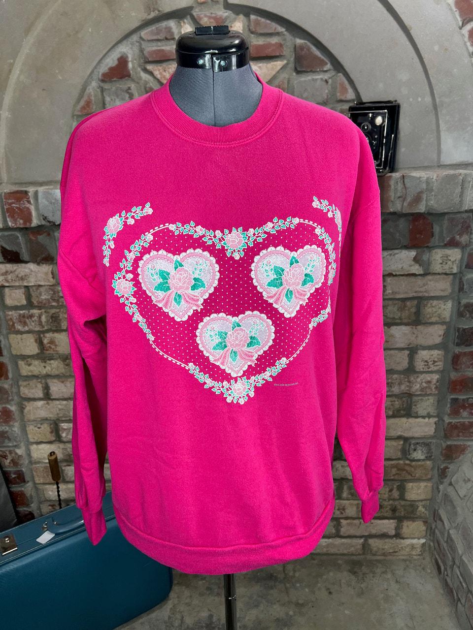 Retro Checkered Heart Sweatshirt, XOXO Sweatshirt, Valentine