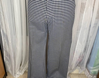 vintage checked dress pants trousers
