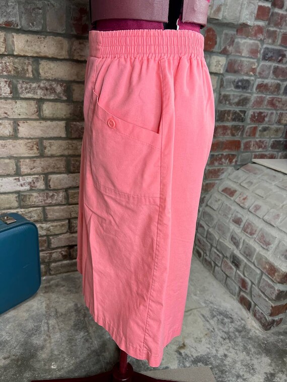 high waisted shorts bermuda pink 1980s Barbiecore - image 6