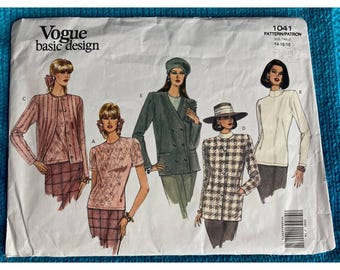 Vogue 1041 top jacket pattern