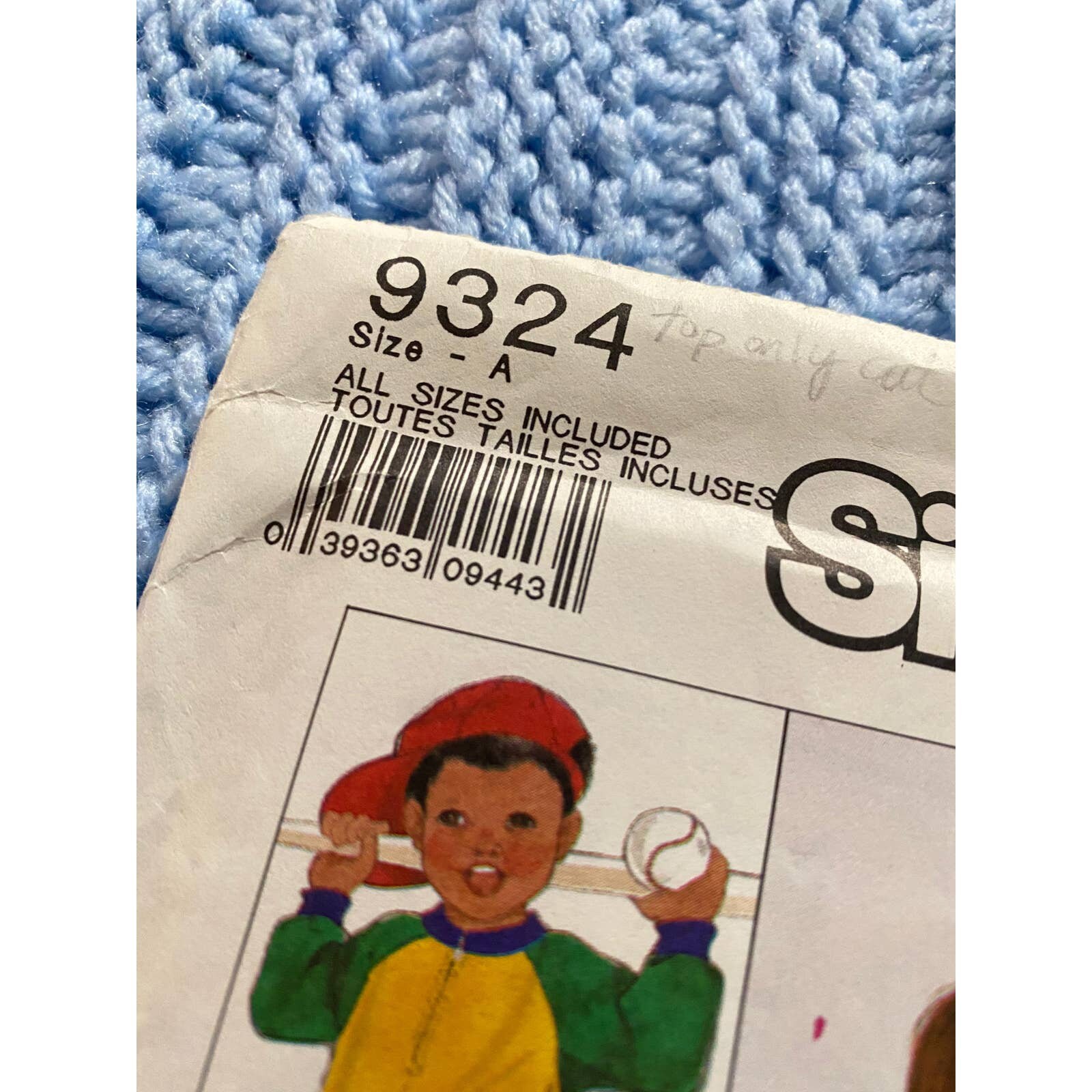 Simplicity 9324 Sewing Pattern Child's Knit Pull on Pants