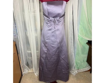 Alexia II strapless formal dress purple