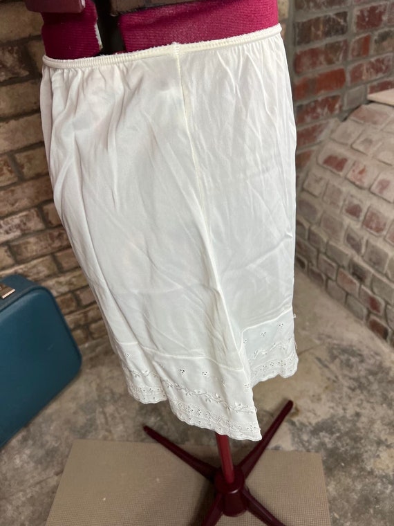 slip skirt eyelet lace white - image 5