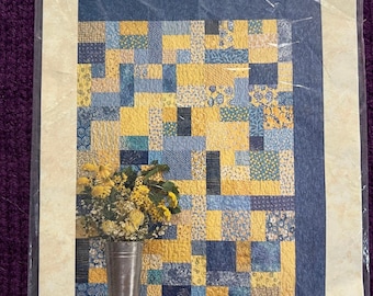 quiltpatroon gele stenen weg voor fat quarters