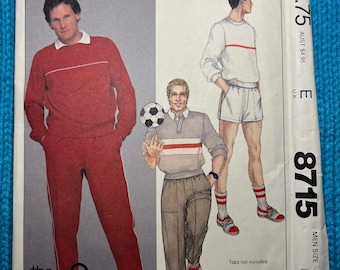 McCalls 8715 Sewing pattern Mens pants or shorts size Medium