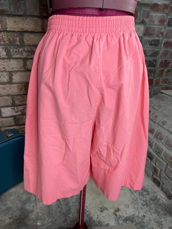 high waisted shorts bermuda pink 1980s Barbiecore - image 7