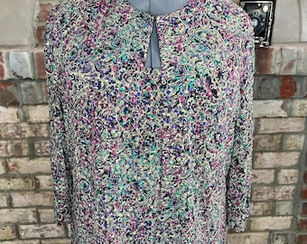 Alex tanktop en jasje formeel feest paars groenblauw schittering