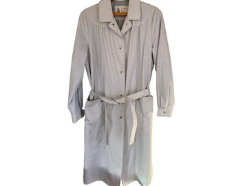 London fog trench coat Vintage 80s sz 10