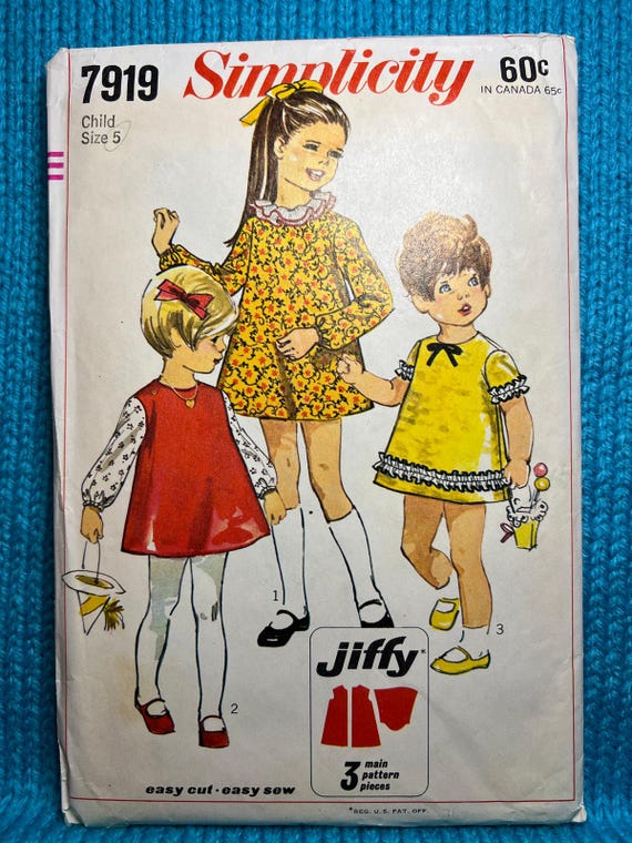 simplicity a line dress Vintage Simplicity Pattern 5534 Misses' A-Line Dress Sz 14 Complete 1964