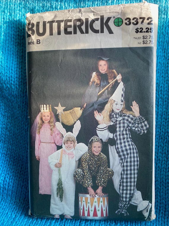Butterick Sewing pattern 3372 clown bunny witch costu… - Gem