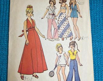 Schnittmuster 6697 Barbie 11 1/2 in Puppenkleidung 1970er Jahre Kleid Overall Top