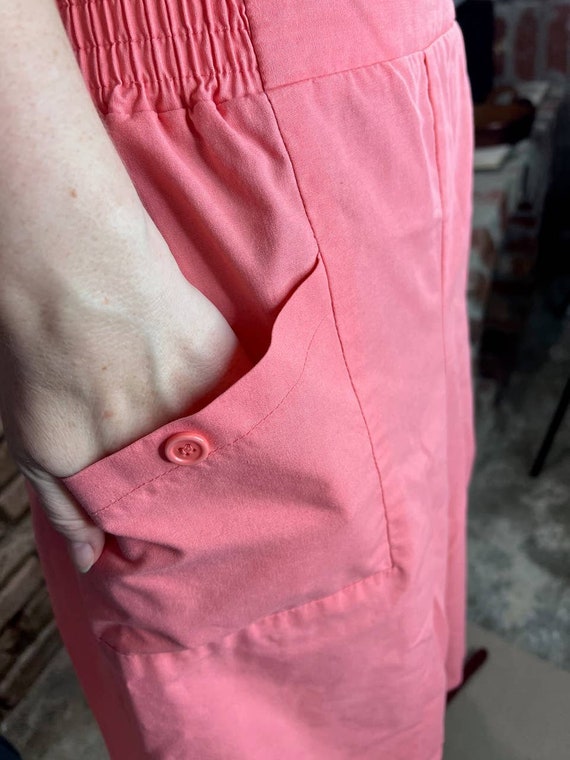 high waisted shorts bermuda pink 1980s Barbiecore - image 3