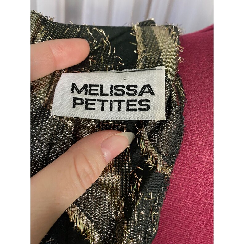80\u2019s black and gold shirtwaist dress sz S
