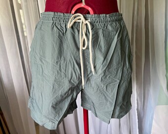 high waisted shorts vintage 1990s gray nylon