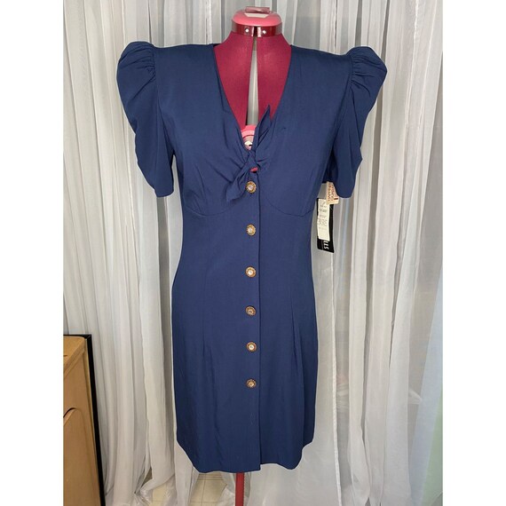 Vintage NWT midi dress puff sleeves sz 11