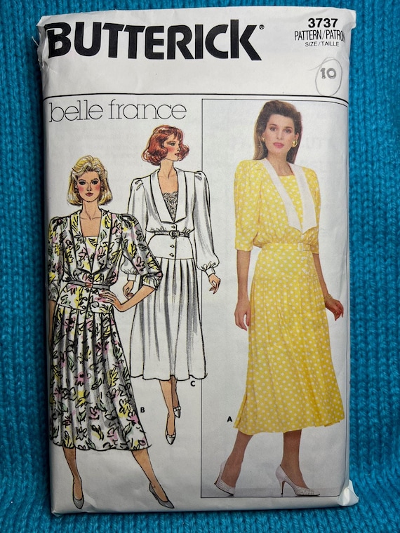 butterick shirt dress pattern Butterick Sewing pattern 3737 shirt dress drop waist size 10