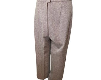 broek jaren 60 Tweed kastanjebruin preppy