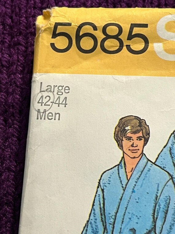 Simplicity 9507 unisex robe pattern - image 2