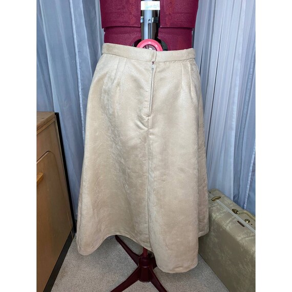 Vintage 70s Faux Suede Ultra Suede Midi Skirt