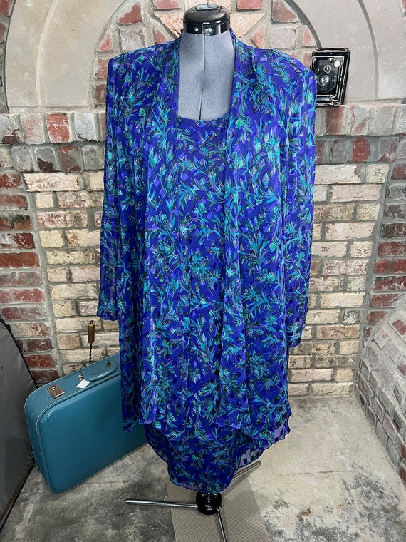 Illusion Dress Tank Tiered Flutter Front Jacket Purple Blue Green - Etsy  Australia