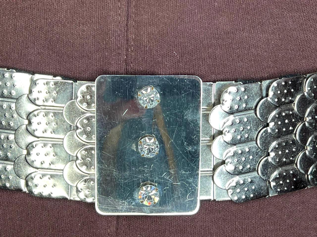 belt fish scale silver jeweled buckle elastic Belt Fish Scale Silver Jeweled Buckle Elastic - Etsy Australia main image 4