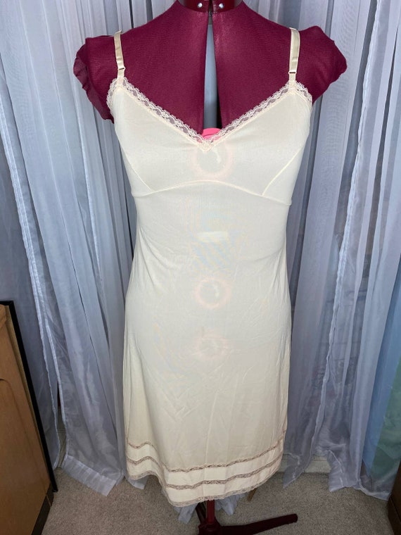 Slip Dress Nude Triple Lace Hem - Etsy