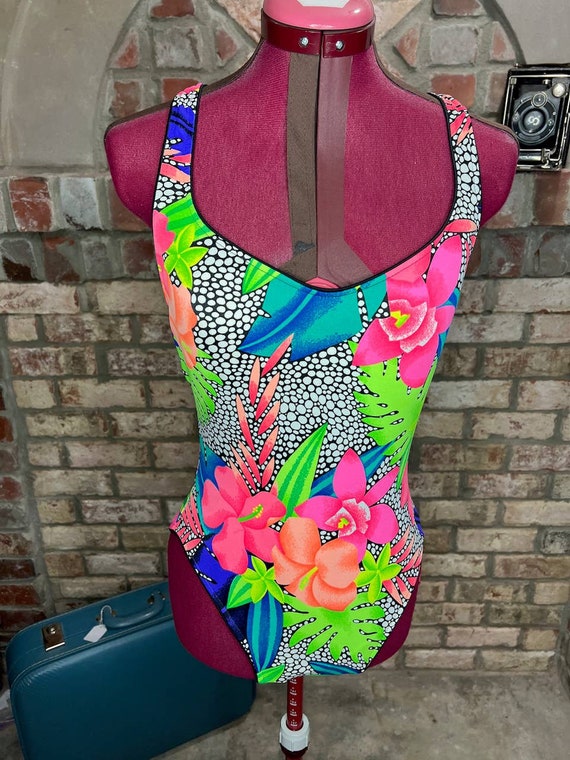 Sassafras Swimwear One Piece Swimsuit Floral High Cut