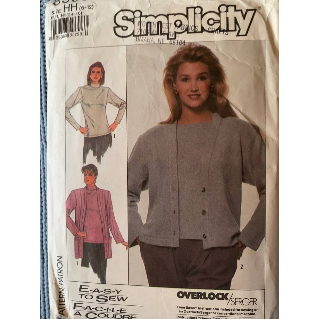 Simplicity 8303 Top Tunic 1990s - Etsy